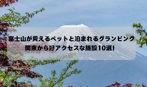 富士山が見えるペットと泊まれるグランピング-関東から好アクセスな施設10選！イメージ画像